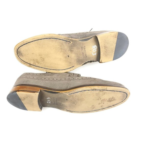 Johnston & Murphy Brogue Wingtip Suede Mens 9 M - Picture 6 of 11